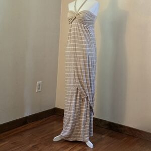 NWT Splendid Women's Small Cream and White Maxi Dress